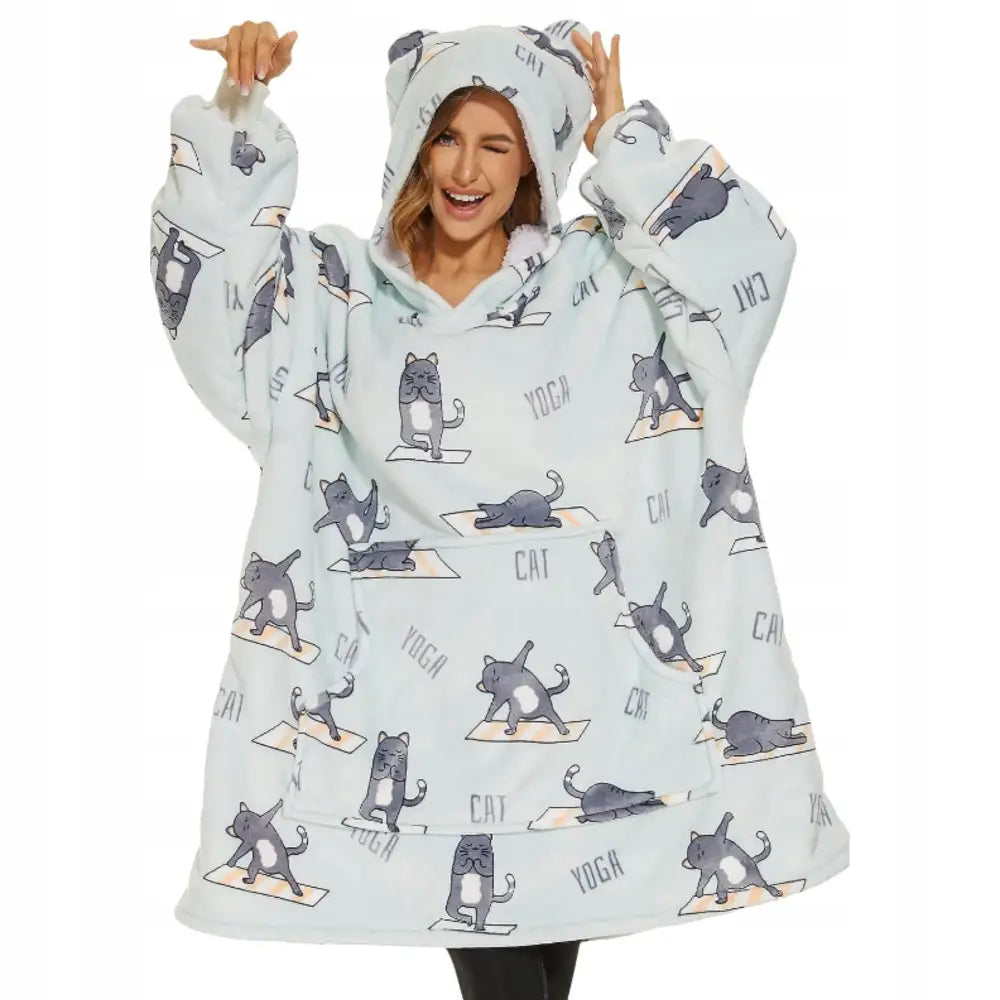 Oversize Kose-genser Varm 2-i-1 Tykk Xxl Pelsaktig