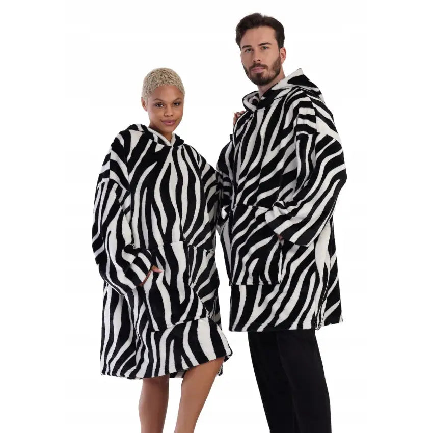 Oversize Kosete Fleecegenser 2-i-1 Varm