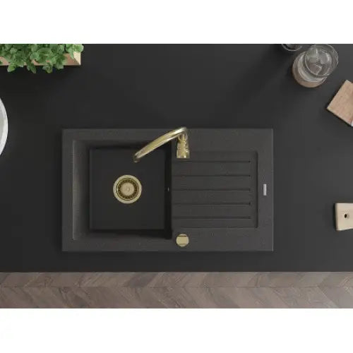 Pablo Kjøkkenvask 1 Kum 752x436 Mm Svart/grå - 6510751010-76-g