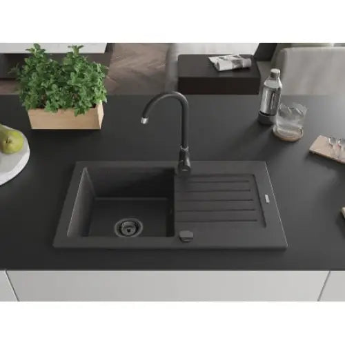 Pablo Kjøkkenvask 1 Kum 752x436 Mm Svart/grå 6510751010-76-b
