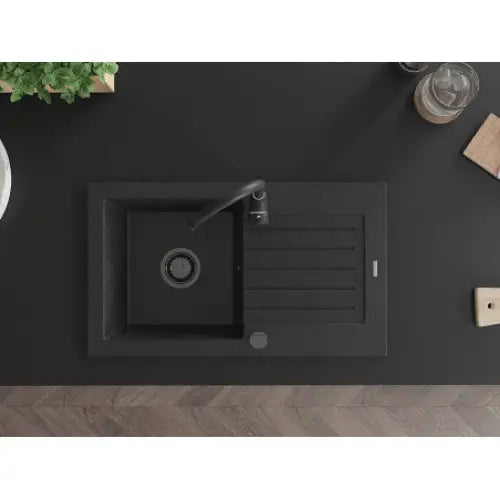 Pablo Kjøkkenvask 1 Kum 752x436 Mm Svart/sølv 6510751010-73-b
