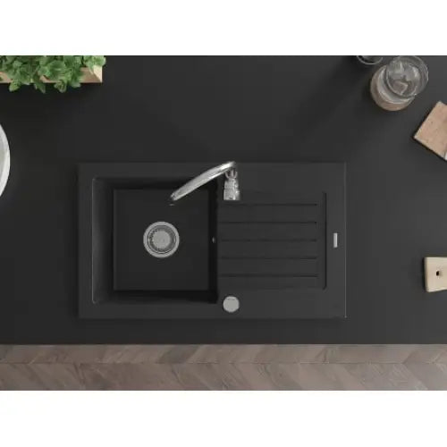 Pablo Kjøkkenvask 1 Kum 752x436 Mm Svart/sølv - 6510751010-73