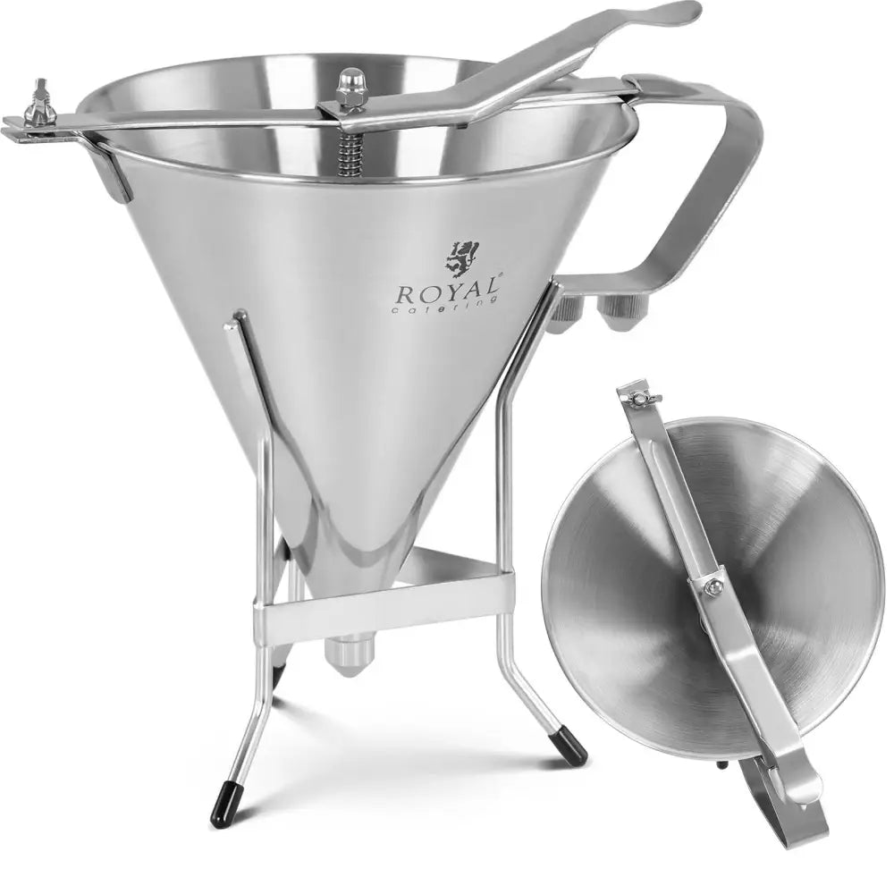 Påfyllbar Saus- og Kremdispenser i Rustfritt Stål + 3 Dysjer 1.8 l