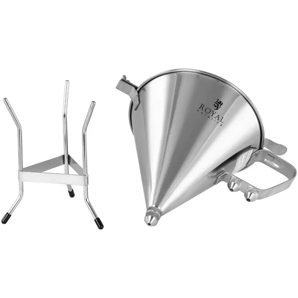 Påfyllbar Saus- og Kremdispenser i Rustfritt Stål + 3 Dysjer 1.8 l