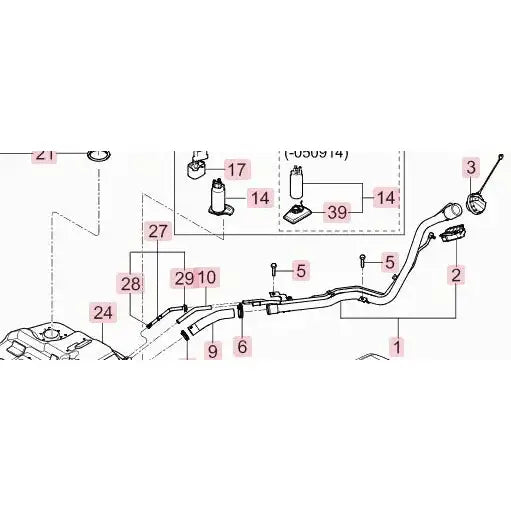 Påfyllingsrør - Kia Sportage 04-10 Diesel