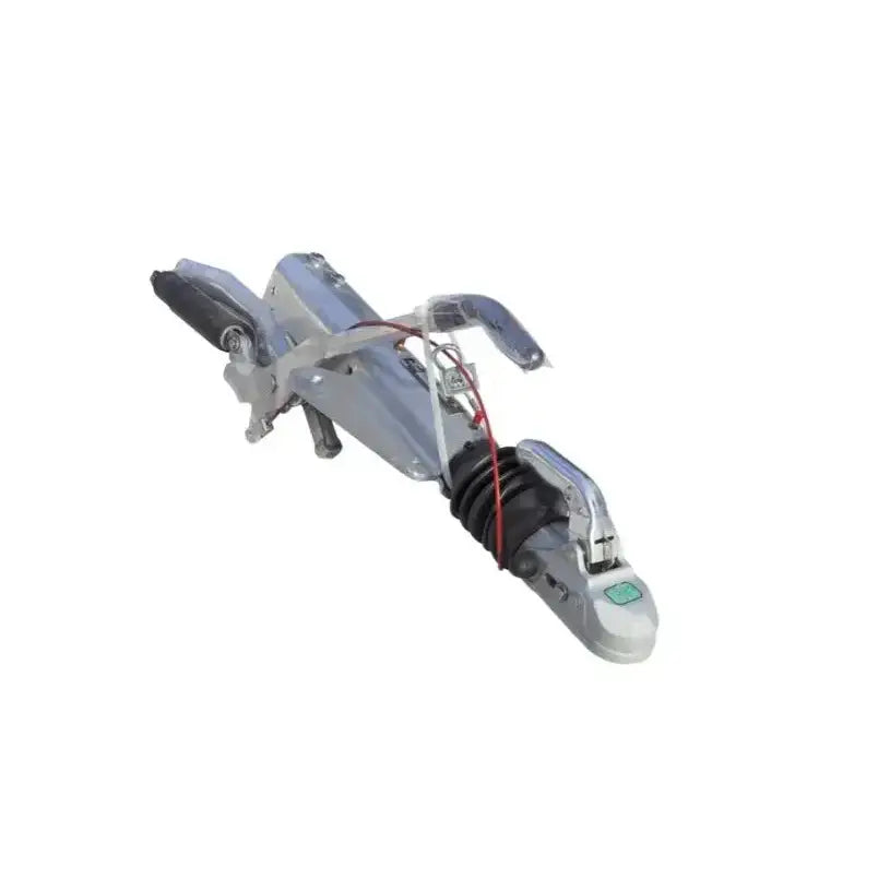 Påkjøringsanordning KNOTT KF27, skrå sidevisning med gummibeskyttelse og tydelige sorte og røde detaljer.