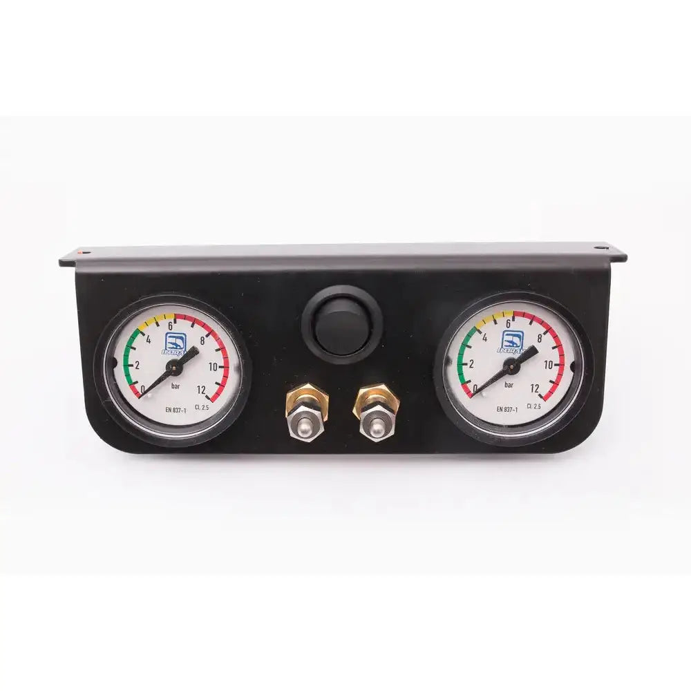 Panel med Trykkmålere og Kompressorbryter