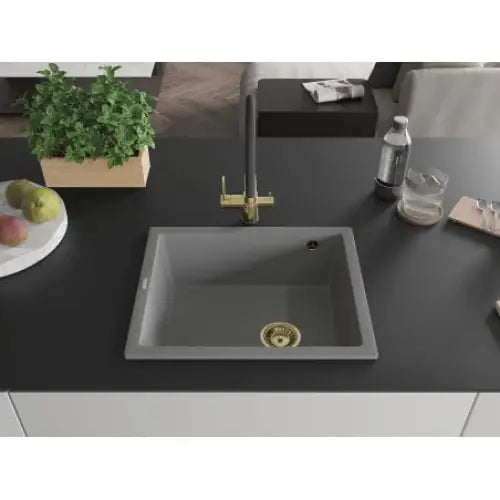 Pedro Kjøkkenvask 1 Kum 560x460 Mm Grå - 6508561000-71-g