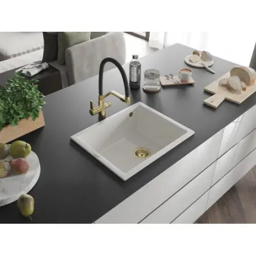 Pedro Kjøkkenvask 1 Kum 560x460 Mm Hvit - 6508561000-20-g