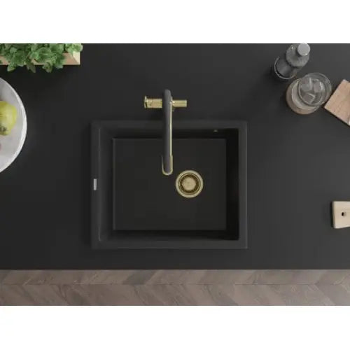 Pedro Kjøkkenvask 1 Kum 560x460 Mm Svart/sølv - 6508561000-73-g