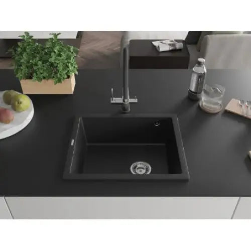 Pedro Kjøkkenvask 1 Kum 560x460 Mm Svart - 6508561000-77