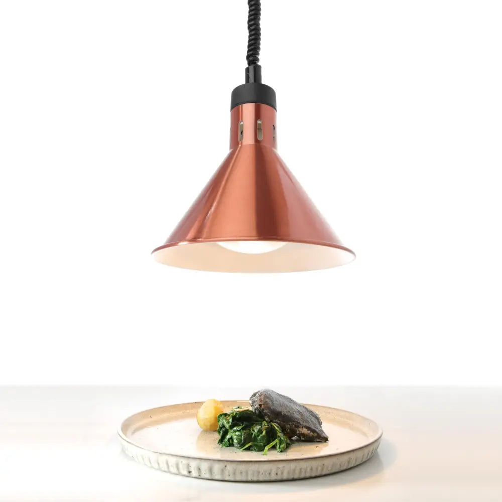 Pendellampe til Oppvarming av Mat - Hengende Kjegleformet Kobber 250w