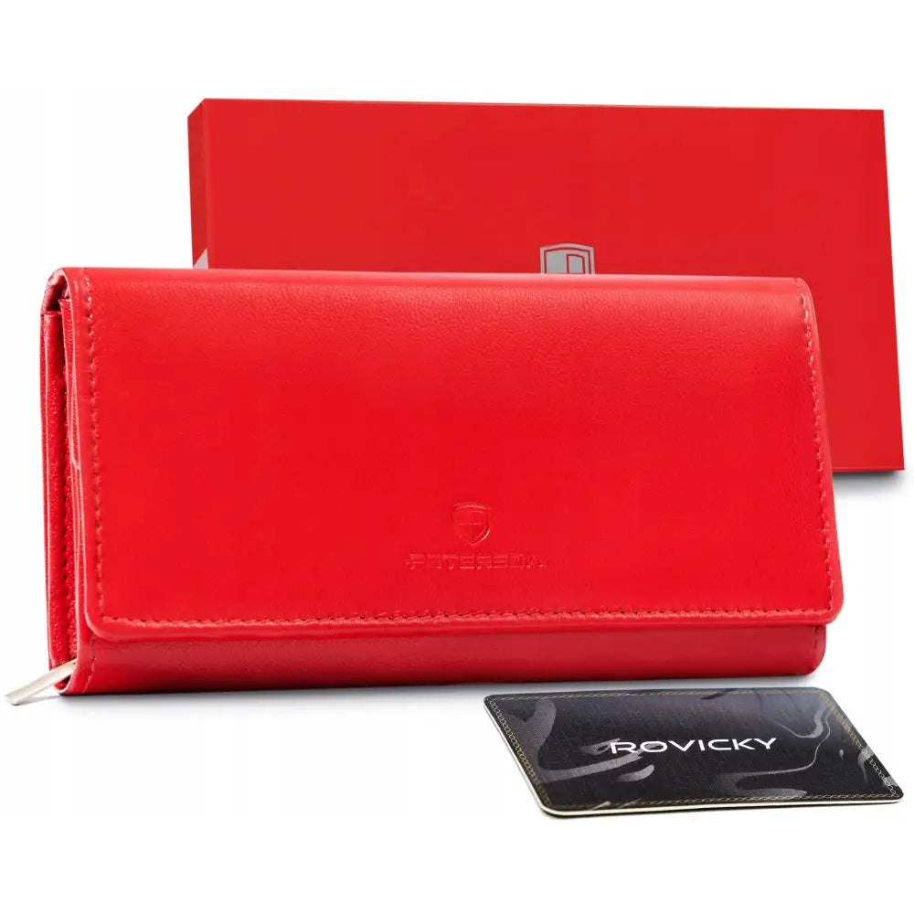 Peterson Moteriktig Damelommebok i Horisontalt Lær