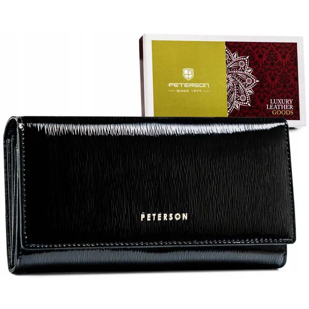Peterson Romslig Dames Lommebok i Lær med Rfid-beskyttelse