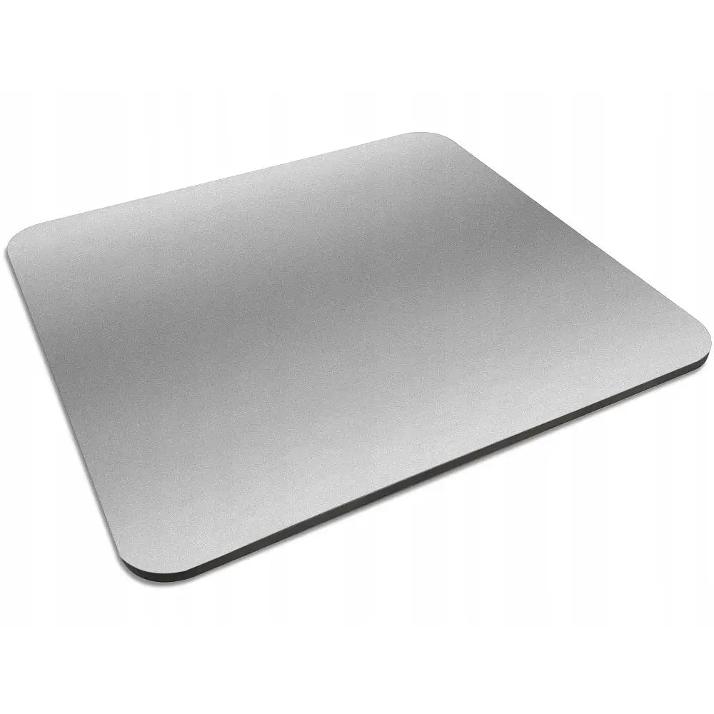 Pizza Steel stekeplate 8mm, rektangulær med avrundede hjørner og matt grå overflate, sett skrått ovenfra.