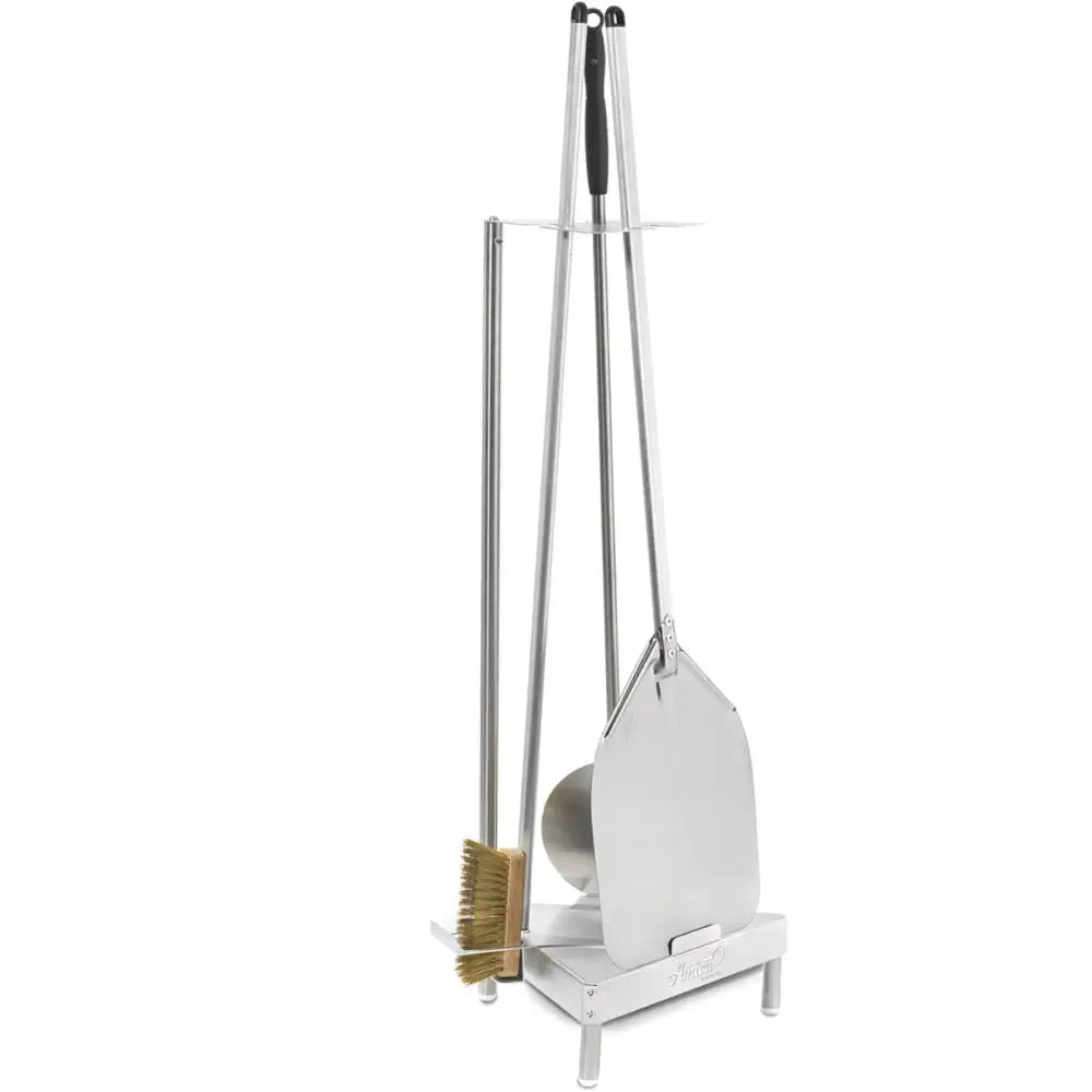 Pizza Verktøysett 2 Spader Børste Stativ 120 Cm 4 Stk.