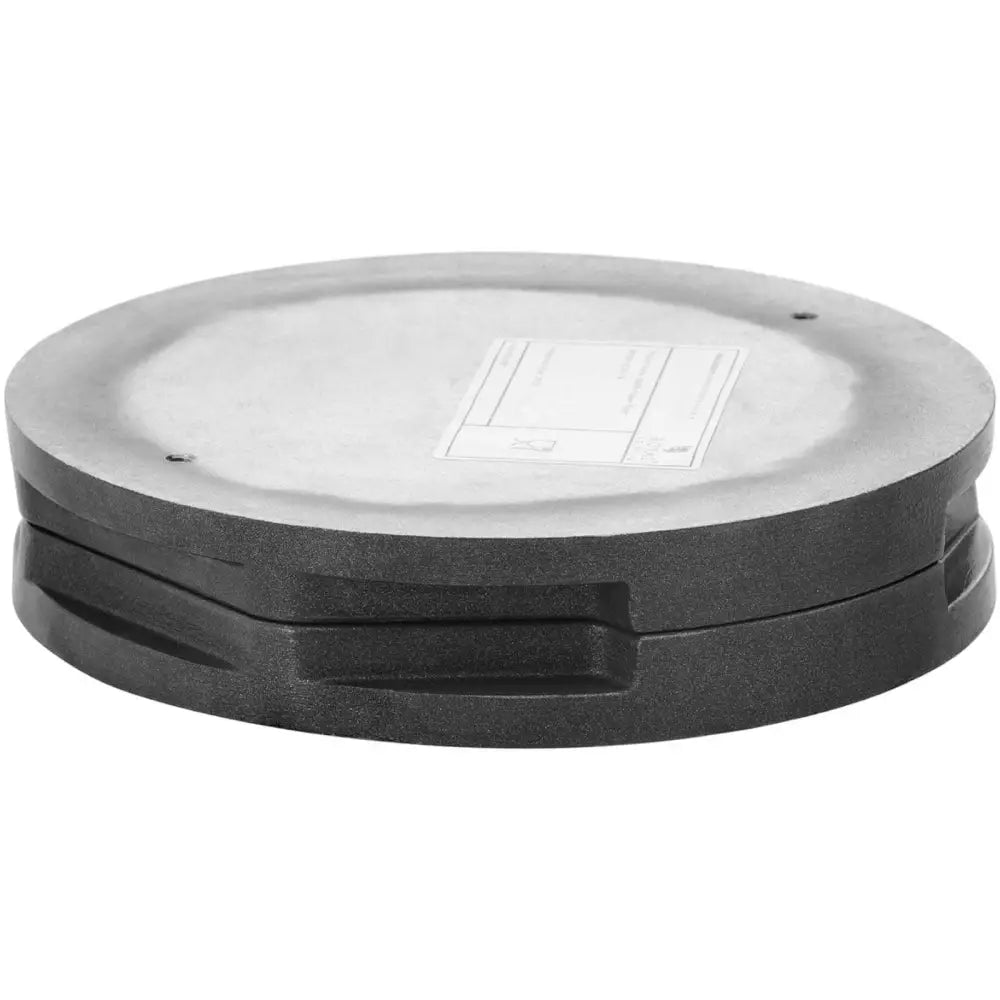 Plater for boblevaffeljern Ø 170 mm, sidevisning med synlig etikett og spor til håndtak langs kanten.