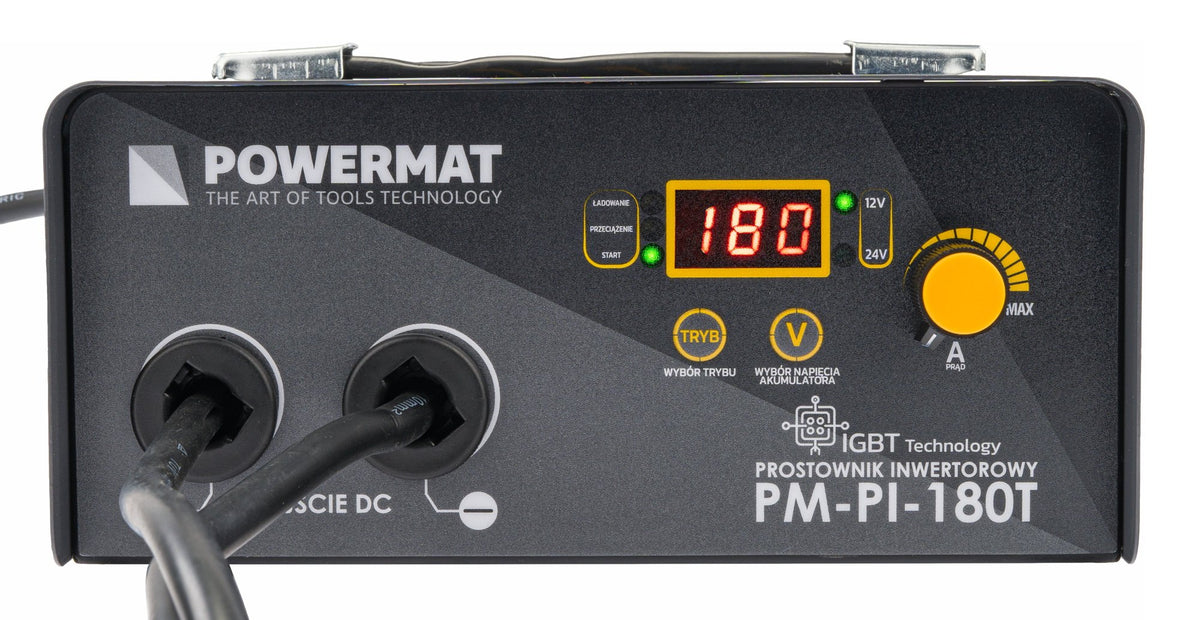 Batterilader Powermat PM-PI-180T sett forfra mot lys bakgrunn