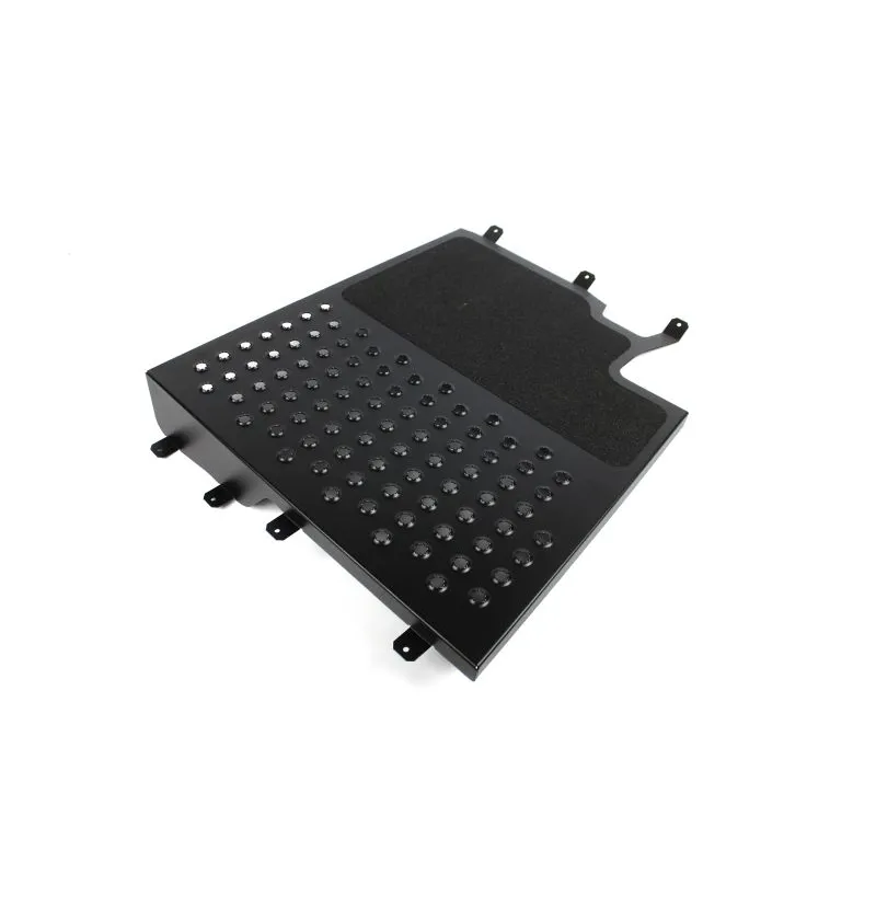 BMW E46 motorsport gulvplate montert i kupeen – flat overflate for drift og rally