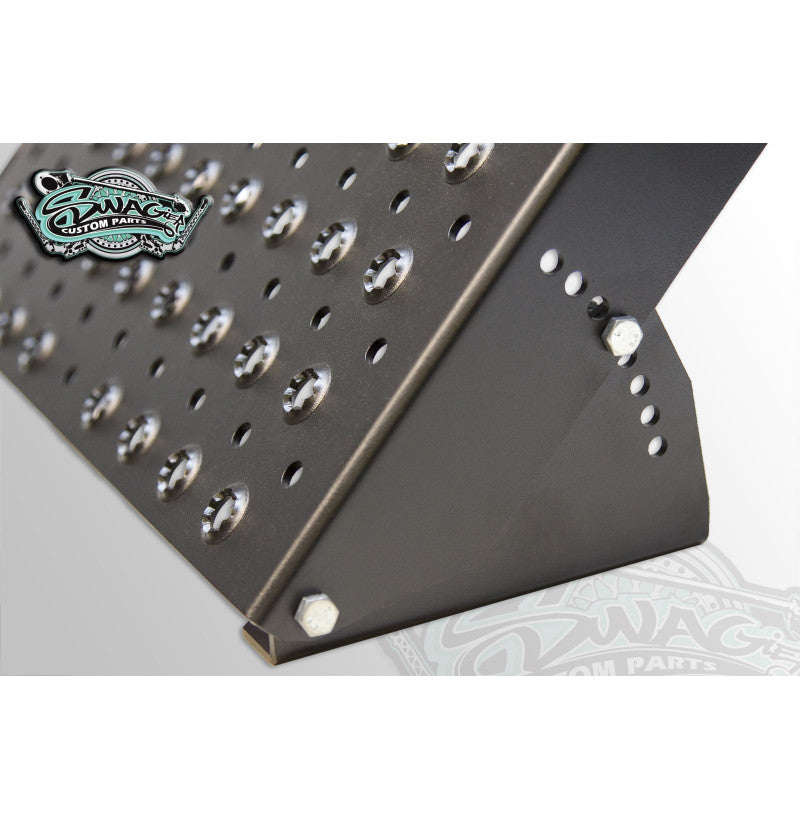 Aluminium dead pedal 28x37 cm til motorsport – universell montering med forhåndsborede hull