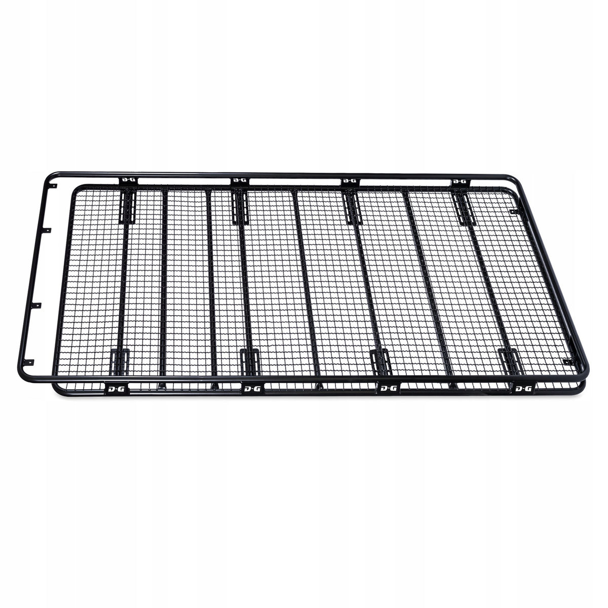 Land Cruiser J120 takstativ sett ovenfra med integrert nett 30x30 mm som lastegulv