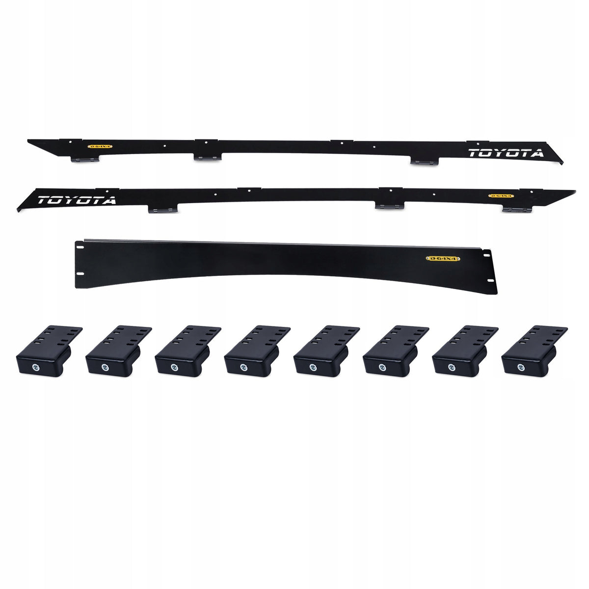 Detaljbilde av takstativets nett med 30x30 mm åpninger til Land Cruiser J120