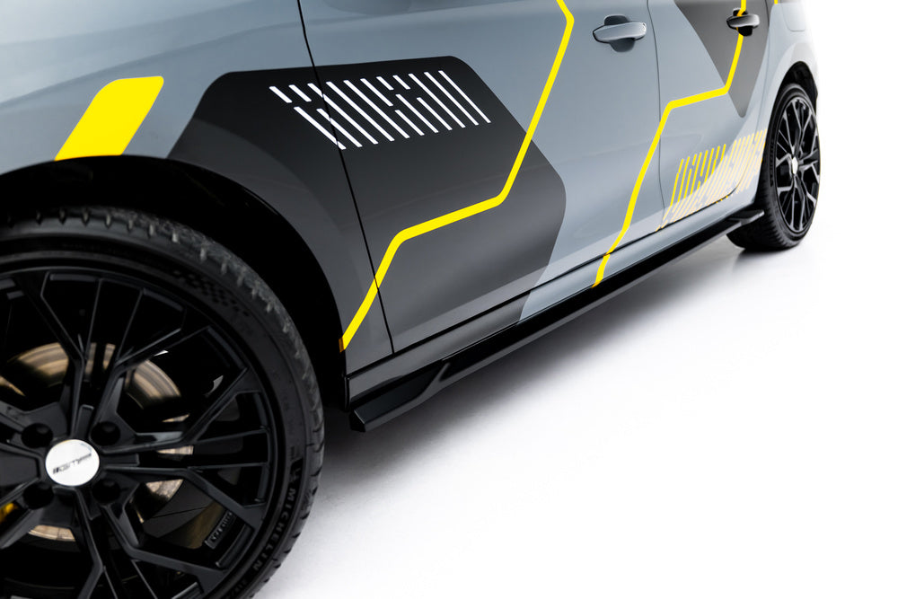 Opel Corsa F Facelift sideskjørt, ABS høyglans