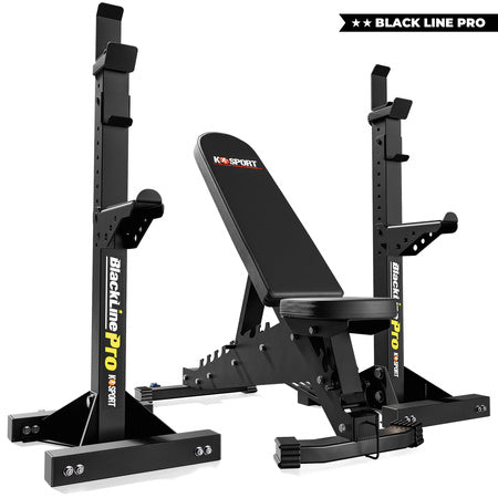 K-SPORT KSG018 justerbar benk med stativ