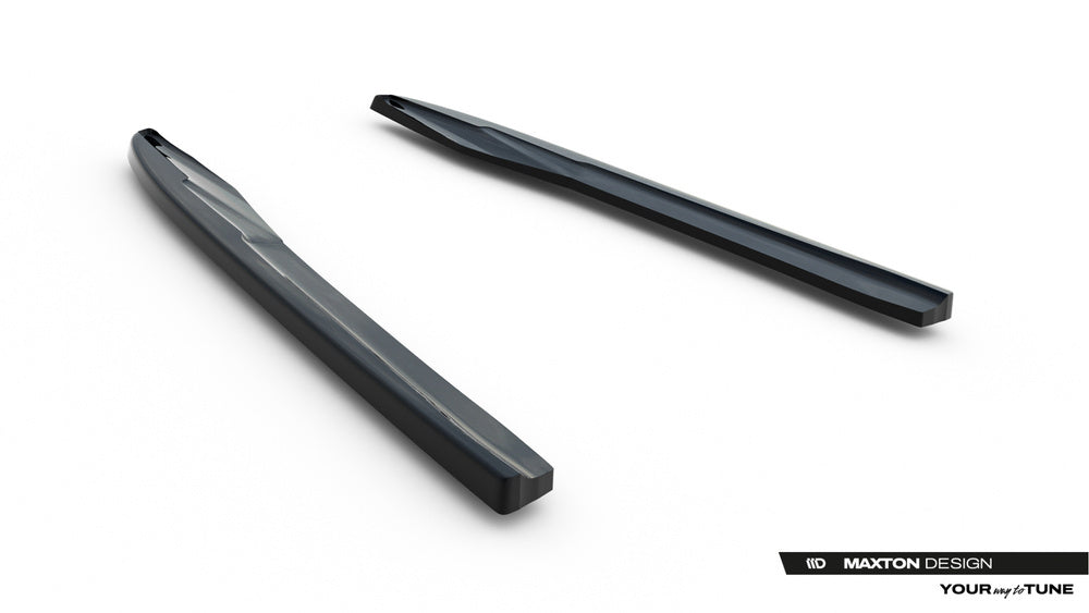 Audi A6 C8 bakre sidesplittere – ABS Gloss Black