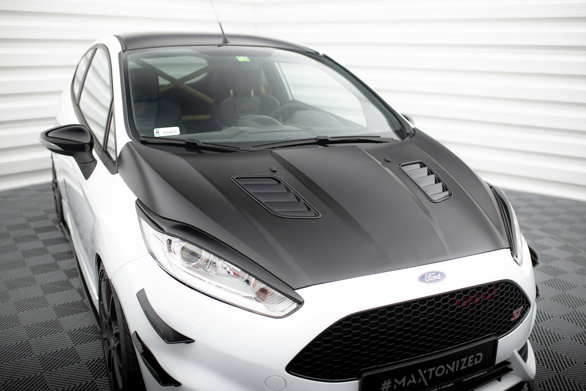 Panserventilasjoner for Ford Fiesta ST MK7 Facelift vist forfra med sort finish