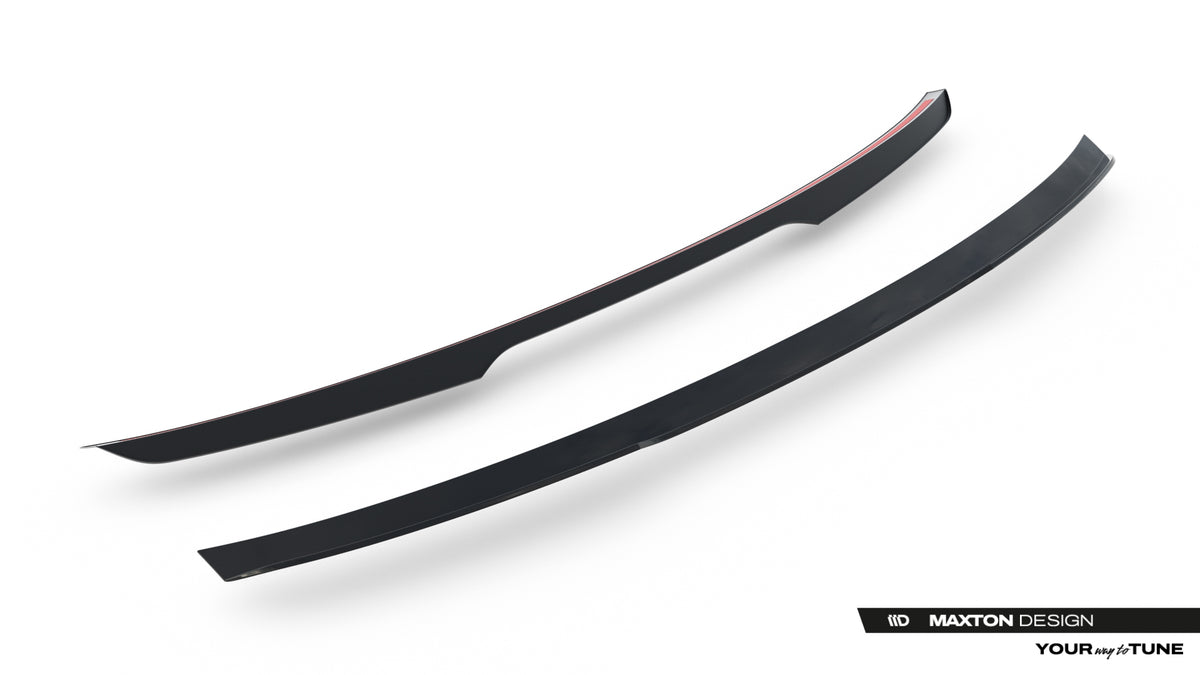 Spoiler Cap Omoda 9 Mk1 sett fra siden i blank sort finish