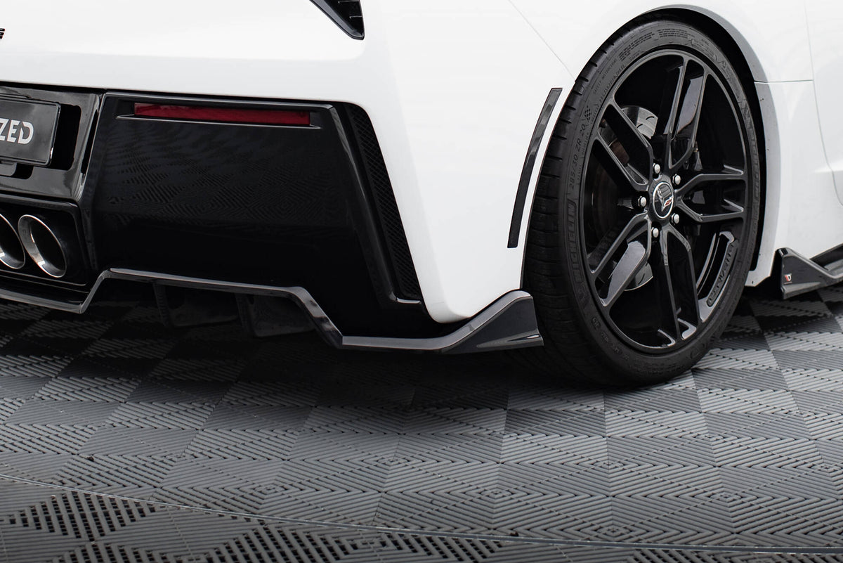 Diffuser Chevrolet Corvette Stingray C7 13-19 Vertikale Ribber - CH-CO-C7-RD3G+RD2G