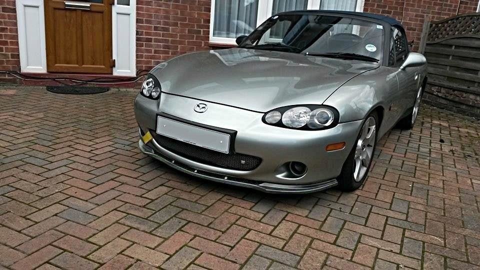 Frontspoiler Mazda Mx5 Nb Facelift Model vist montert