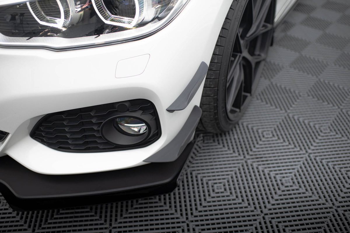 Høyre frontfanger canard for BMW 1-serie F20 Facelift M-Pakke, detaljert overflatebilde