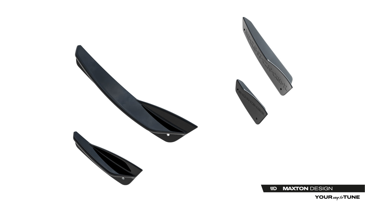 Aerodynamiske canards i ABS-plast til Mercedes-AMG CLE 53