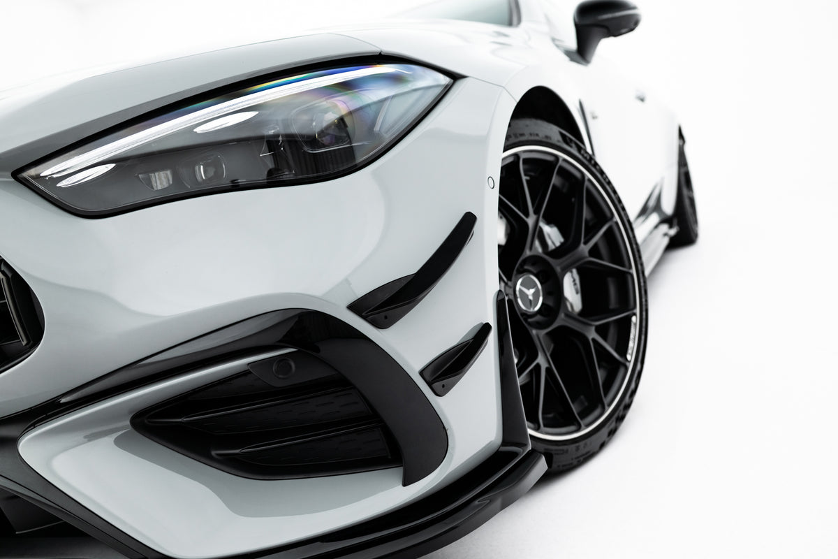 Canards til Mercedes-AMG CLE 53 C236 i blank sort ABS
