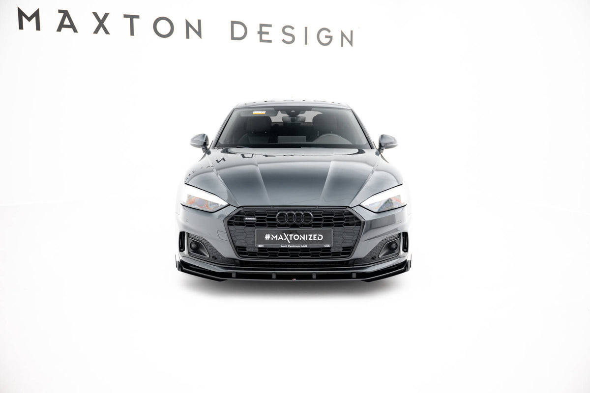 Frontfanger-flaps til Audi A5 F5 Facelift, sett ovenfra med monteringssett