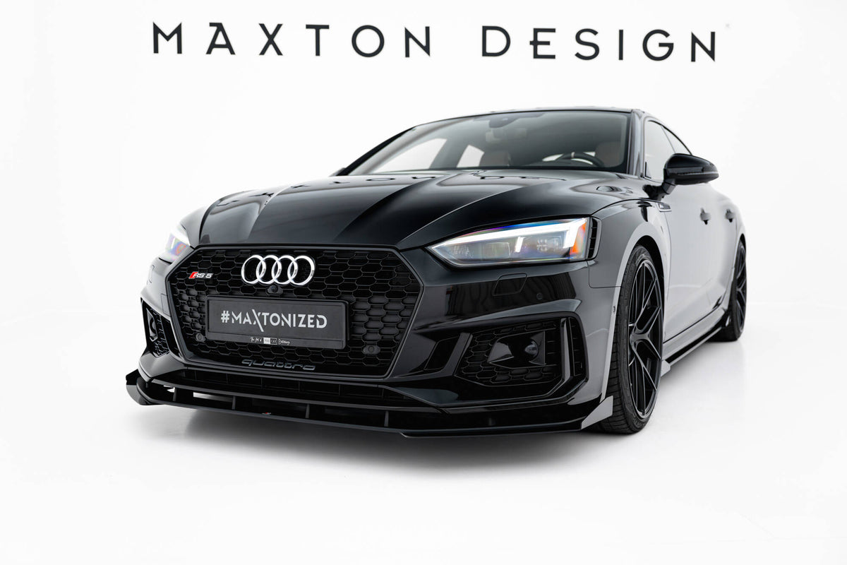 Maxton Design Street Pro canards til RS5 Sportback F5, skrå vinkel fra siden