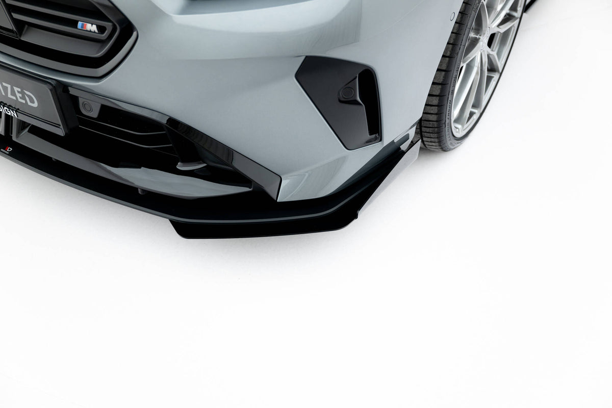Frontflaps til BMW M135i F70 i 10 mm matt sort ABS-plast