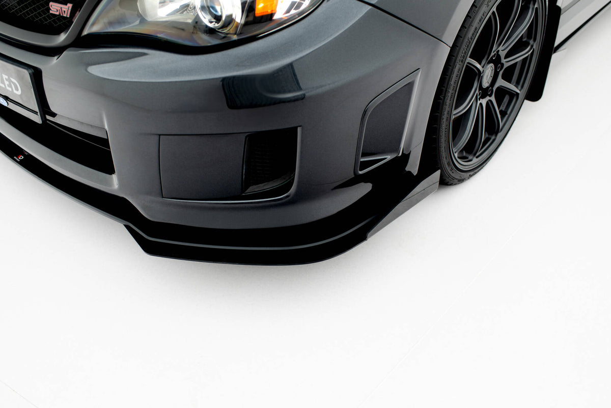Frontfanger canards til Subaru Impreza WRX STI Mk3 Facelift sett forfra