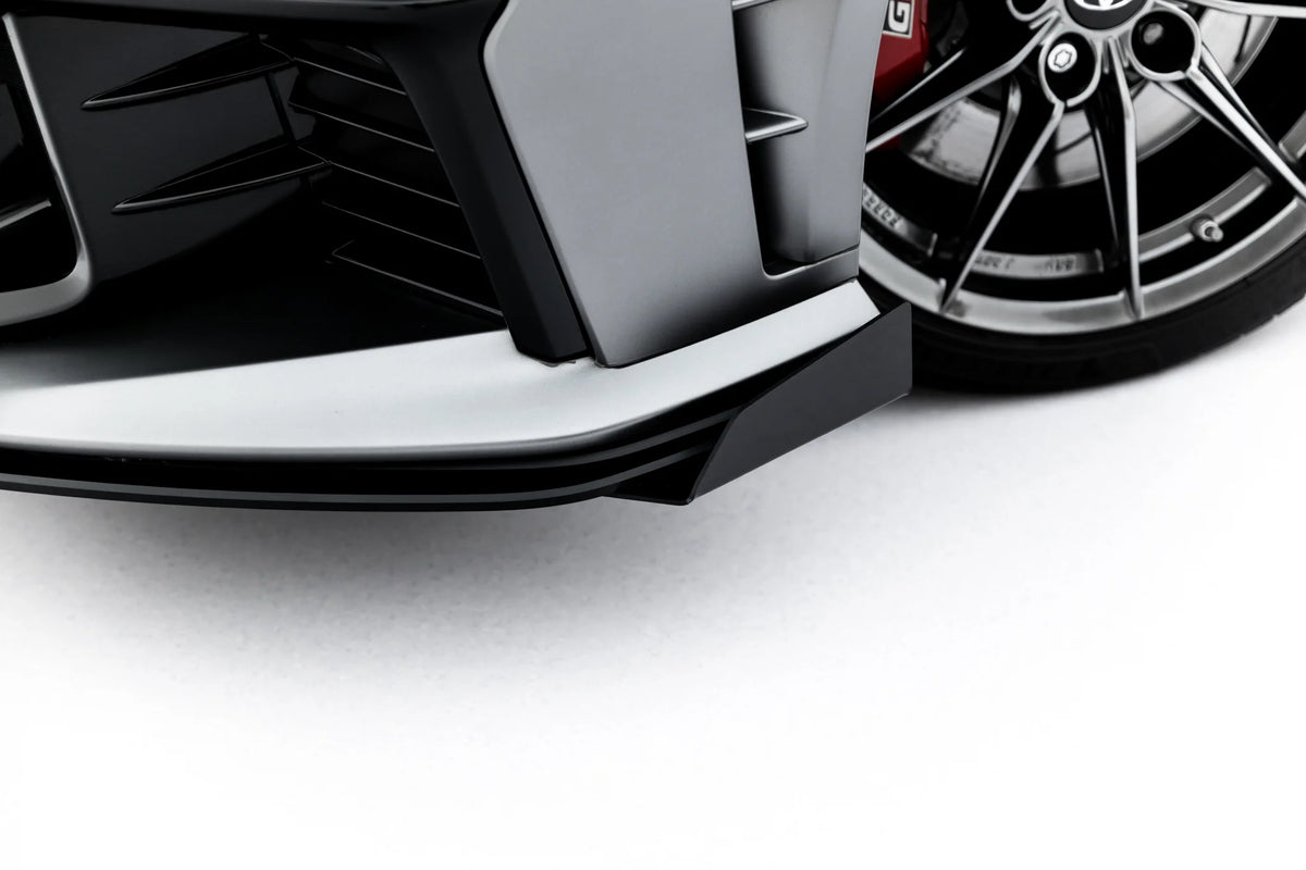 Detaljbilde av frontflaps til GR Yaris Mk4 Facelift med kantfinish