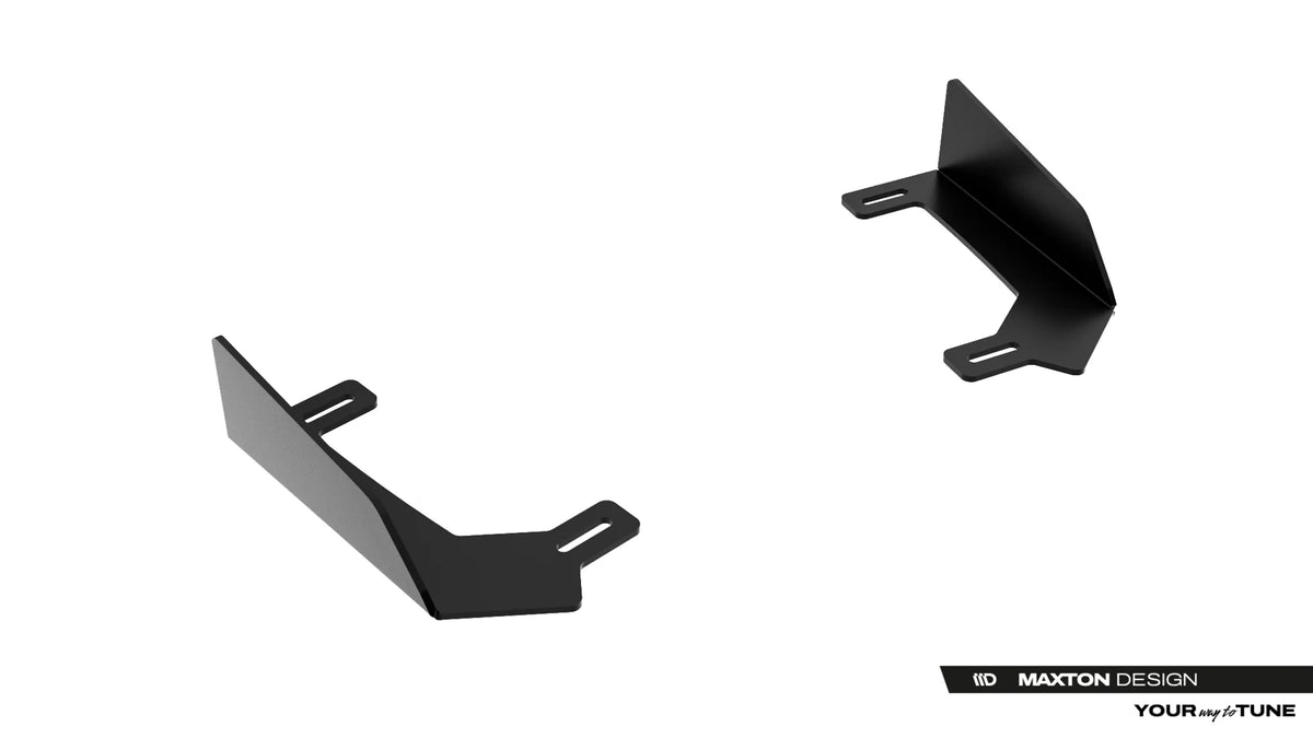 Nærbilde av 10 mm ABS-plate på frontflaps til GR Yaris Mk4 Facelift