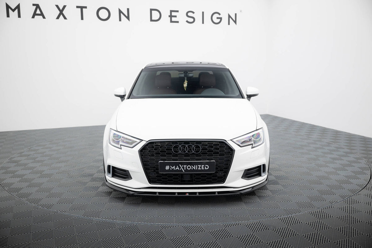 Maxton Design frontsplitter montert på Audi A3 Sedan 8V Facelift