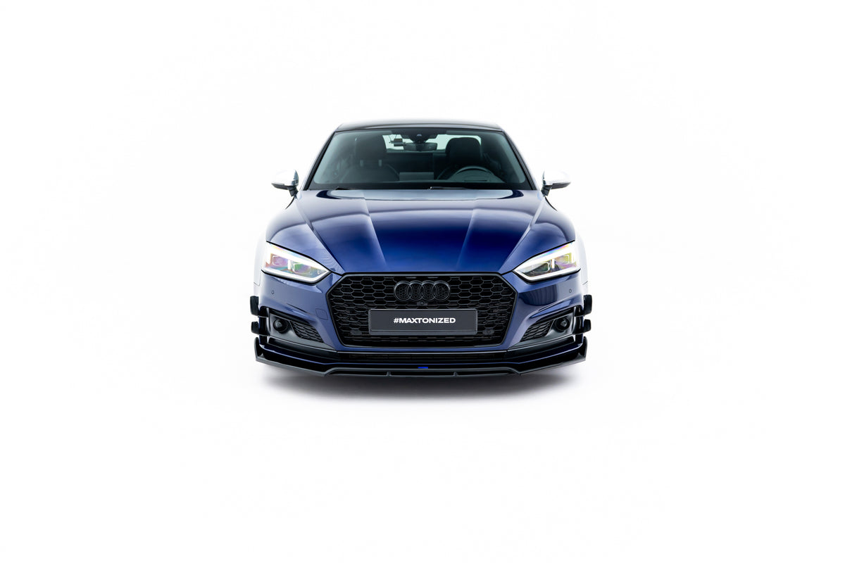 Nærbilde av Maxton Design frontsplitter for Audi A5 S-Line Coupe F5