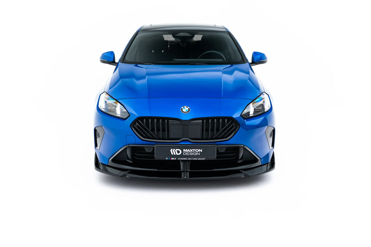 Nærbilde av frontsplitter i matt ABS til BMW 2 Gran Coupé F74