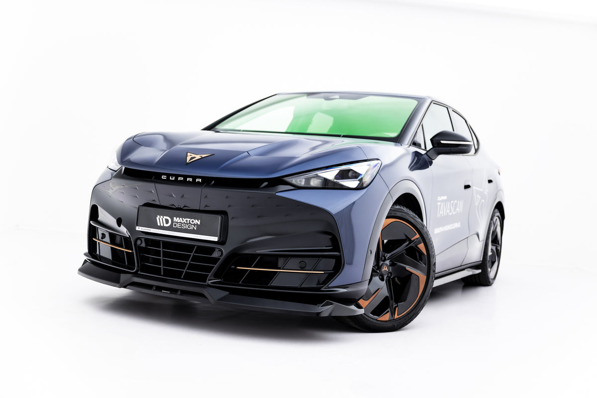 Maxton Design frontsplitter til Cupra Tavascan Mk1 skrått forfra