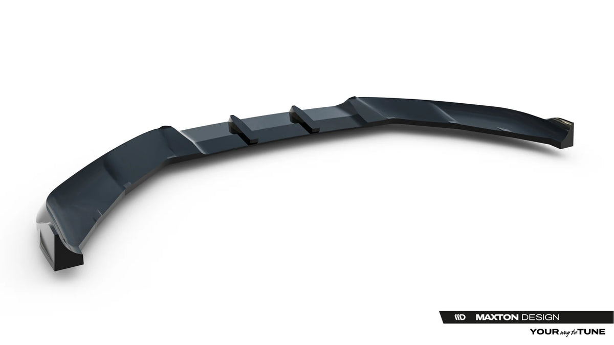 Detaljbilde av Maxton Design frontsplitter på Panamera 972