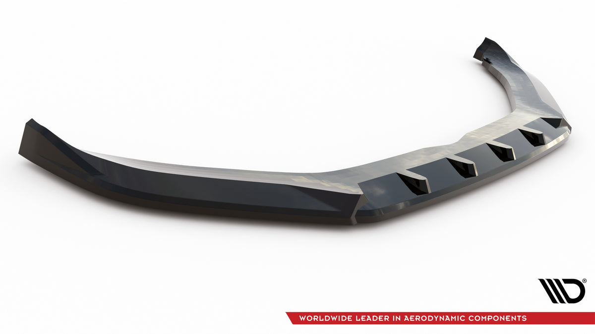 Detalj av blank sort splitter til Panamera GTS Sport Turismo 971 Facelift