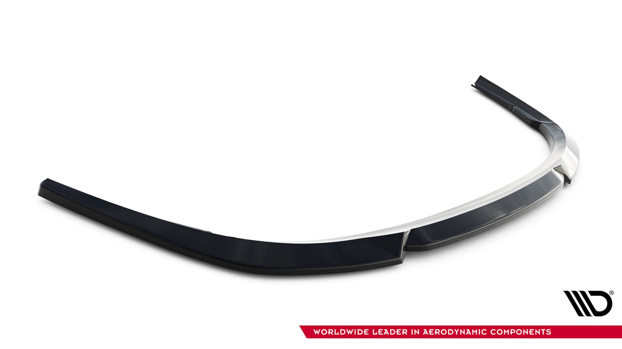 Front splitter til Renault Laguna Hatchback GT MK3, buet svart bilkomponent med glanset finish.