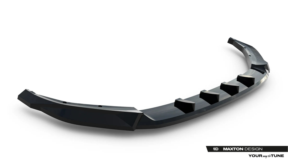 Underside av frontsplitter til Skoda Kodiaq RS Mk2 med monteringspunkter